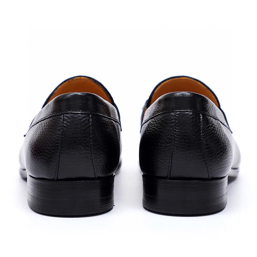 Men's Men's Shoes 💰540 💐[Ferragamo/Ferragamo] New 🐲Ferragamo* Ferragamo classic formal leather shoes! It uses imported first-layer pebbled cowhide leather upper + luxurious hardware buckle, and the inner first-layer comfortable cowhide leather lining! Original wear-resistant rubber outsole! Code number 38-44 (45🉑️customized)